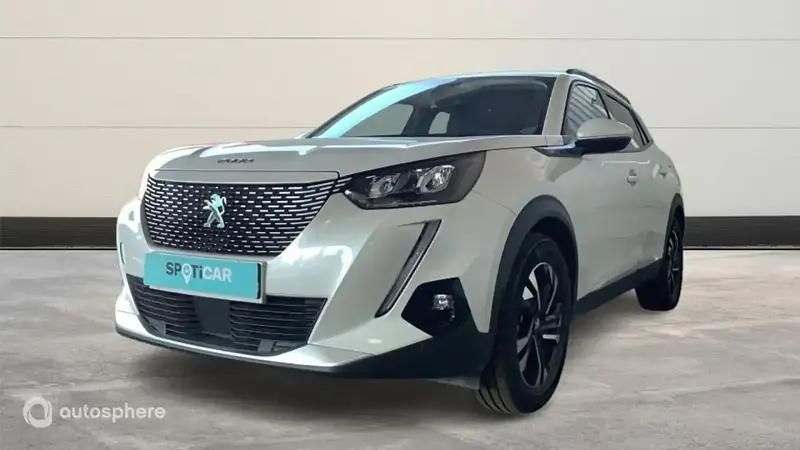 Blanc Utilisé 2021 Peugeot e-2008 Allure SUV | 17 490 € (Prix juste) - Image 1/4