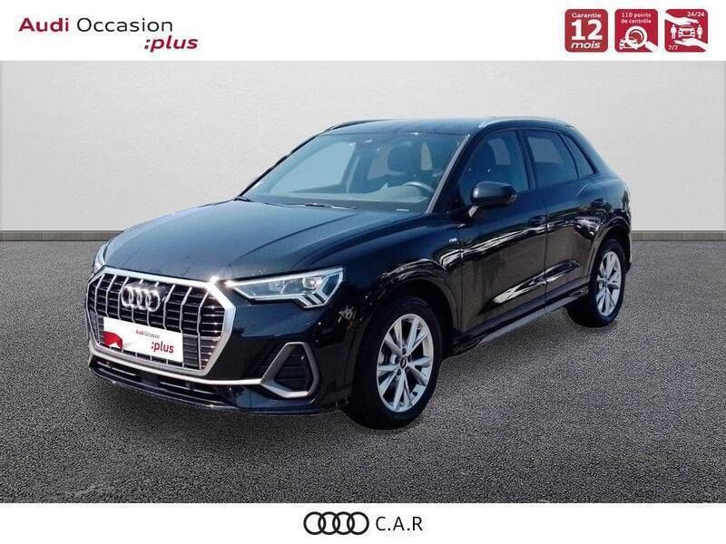 Noir mythe métallisé Utilisé 2022 Audi Q3 S-Line SUV | 35 990 € (Prix juste) - Image 1/3