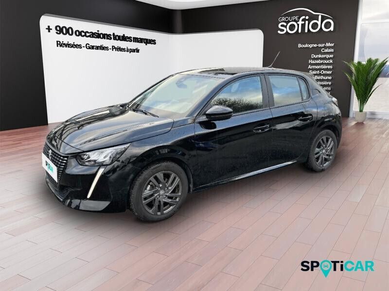 Noir Utilisé 2022 Peugeot 208 Active Citadine | 13 990 € (Prix juste) - Image 1/4