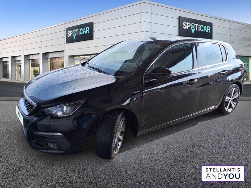 Noir Utilisé 2020 Peugeot 308 GT-line Berline | 13 490 € (Prix juste) - Image 1/3