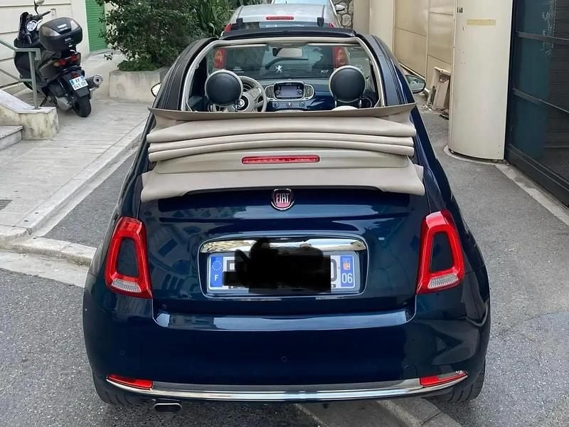 Bleu Utilisé 2017 Fiat 500C Lounge Cabriolet | 8 600 € (Super prix) - Image 1/4