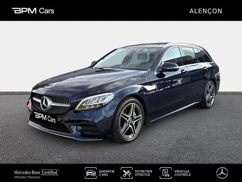 Noir Occasion 2019 Mercedes C220 AMG line Break | 37 890 € (Prix assez cher) - Image 1/4
