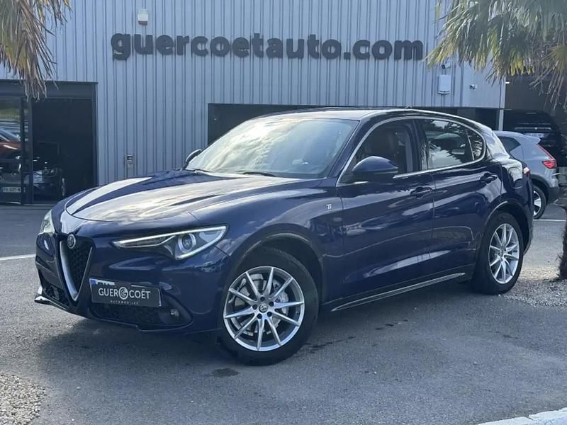 Bleu Utilisé 2020 Alfa Romeo Stelvio Ti SUV | 26 990 € (Prix assez cher) - Image 1/4