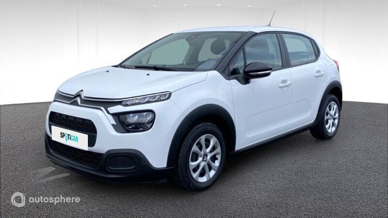 Blanc banquise (o) Utilisé 2021 Citroën C3 Feel Citadine | 9 979 € (Bon prix) - Image 1/4