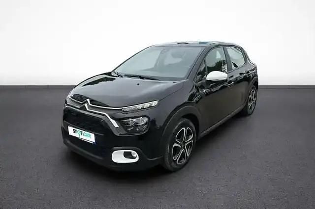Noir perla nera metallise Occasion 2024 Citroën C3 PureTech Berline | 11 980 € (Bon prix) - Image 1/4