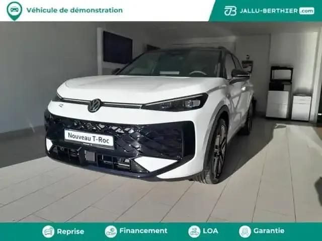 Blanc pur/toit noir Occasion 2025 VW T-Roc R-line SUV | 41 990 € - Image 1/4