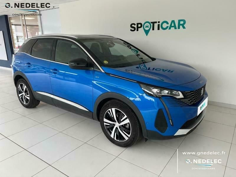 Occasion Peugeot 3008 GT 131 ch (96 kW) 2021 Bleue Coupé