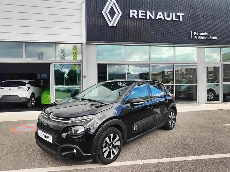 Noir Utilisé 2018 Citroën C3 PureTech Citadine | 8 990 € (Prix juste) - Image 1/4