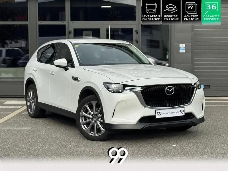 Blanc Occasion 2023 Mazda CX-60 Exclusive-Line SUV | 43 990 € (Prix juste) - Image 1/4