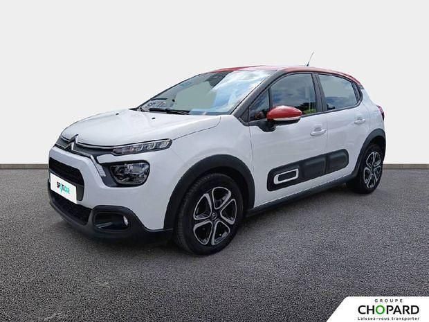 Blanc Utilisé 2021 Citroën C3 Shine Citadine | 10 266 € (Prix juste) - Image 1/4