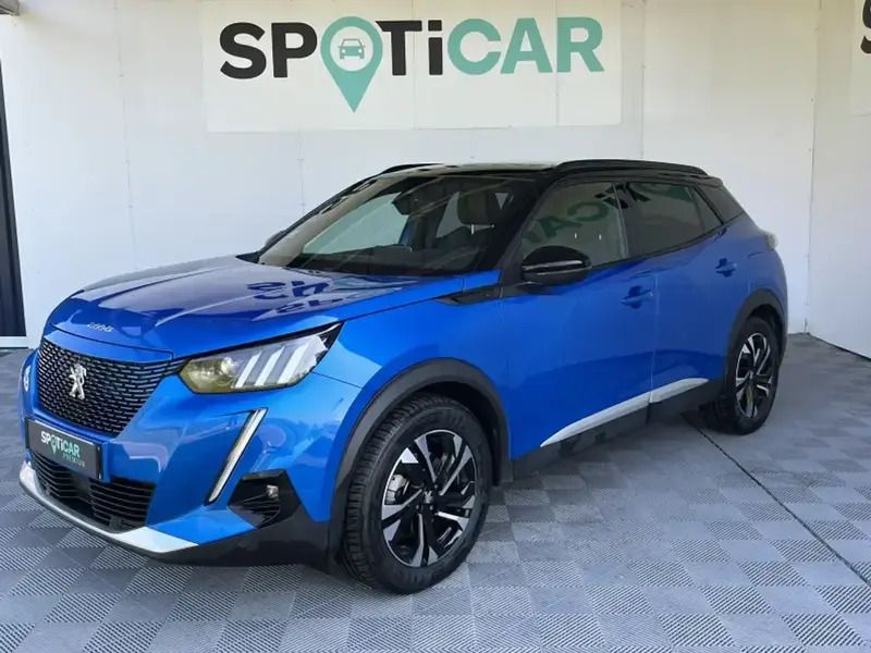 Bleue Utilisé 2021 Peugeot e-2008 GT SUV | 16 990 € (Super prix) - Image 1/4