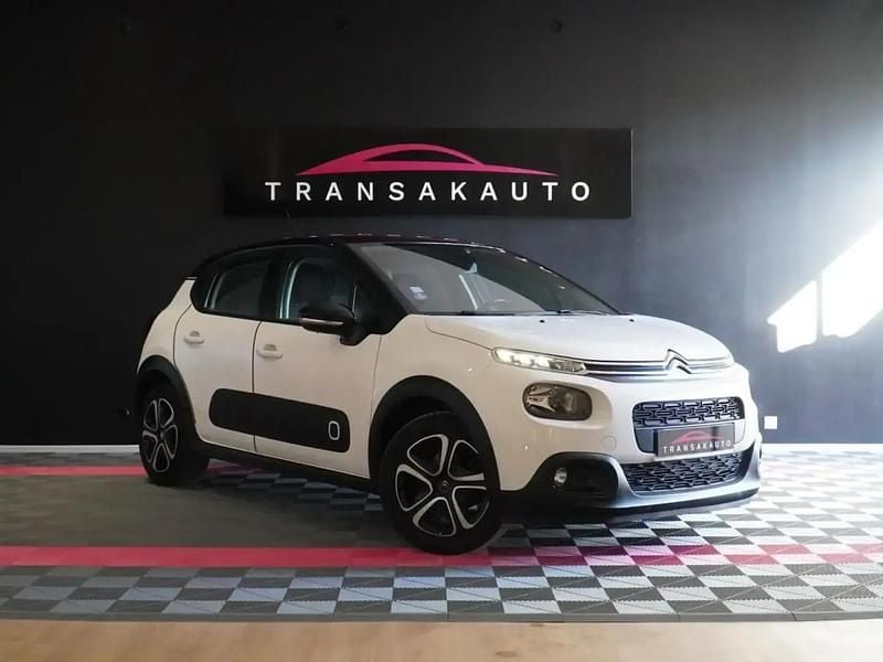 Blanc Utilisé 2019 Citroën C3 PureTech Citadine | 6 890 € (Super prix) - Image 1/4