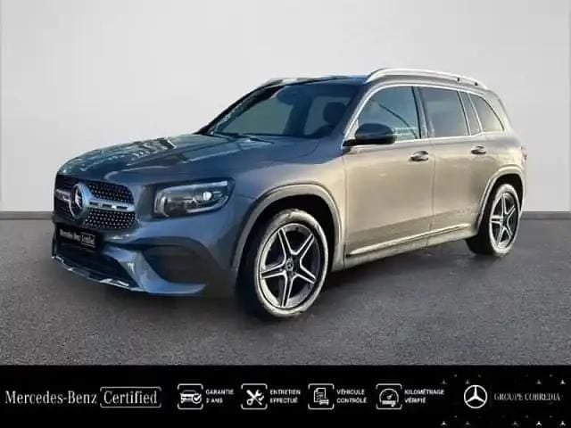 Gris montagne métallisé Occasion 2023 Mercedes GLB200 AMG line SUV | 43 890 € (Prix juste) - Image 1/4