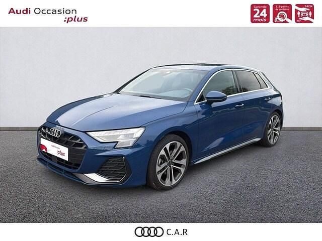 Bleu ascari métallisé Occasion 2025 Audi A3 S-Line | 36 990 € (Prix assez cher) - Image 1/4