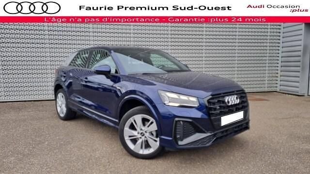 Bleu navarre métallisé Occasion 2022 Audi Q2 S-Line SUV | 28 890 € (Bon prix) - Image 1/4