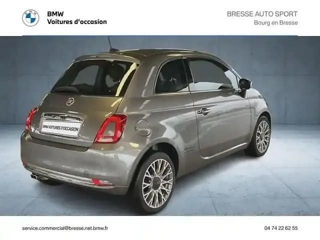 Occasion Fiat 500 Lounge 69 ch (50 kW) 2019 Coloris métal groove metal grey Berline