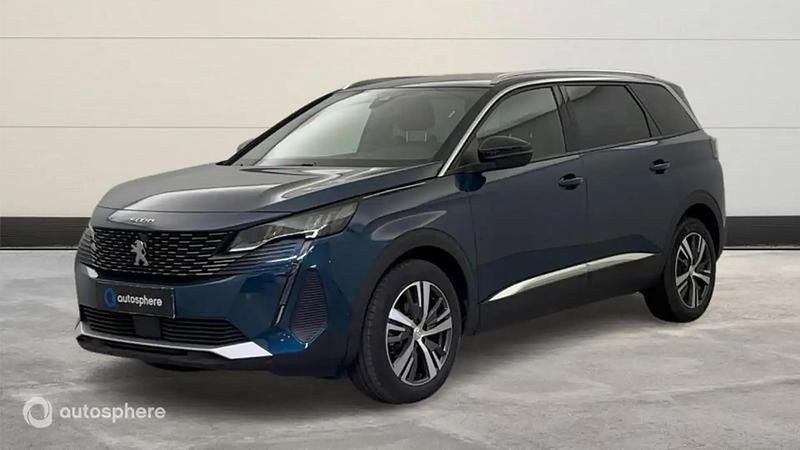 Bleu Utilisé 2024 Peugeot 5008 Allure Monospace | 31 799 € (Prix juste) - Image 1/4