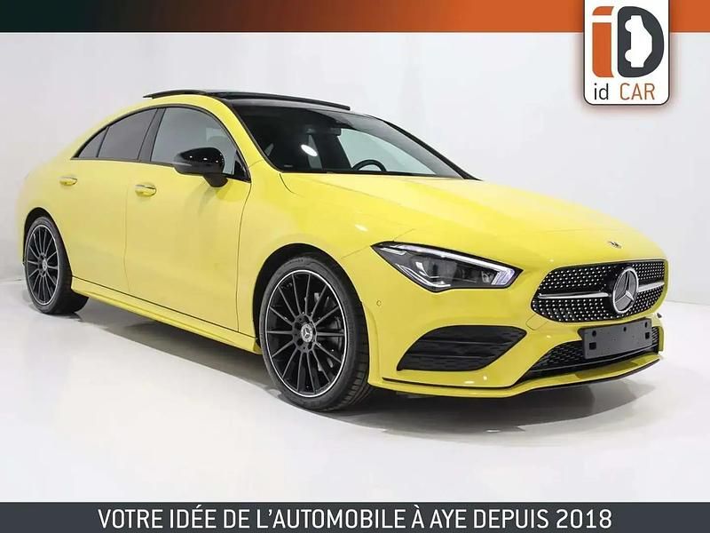 Jaune Utilisé 2021 Mercedes CLA200 AMG Berline | 29 990 € (Super prix) - Image 1/4