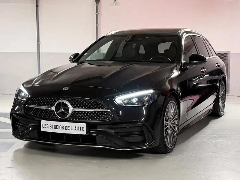 Noir Occasion 2021 Mercedes C220 AMG line Break | 37 950 € (Prix juste) - Image 1/4