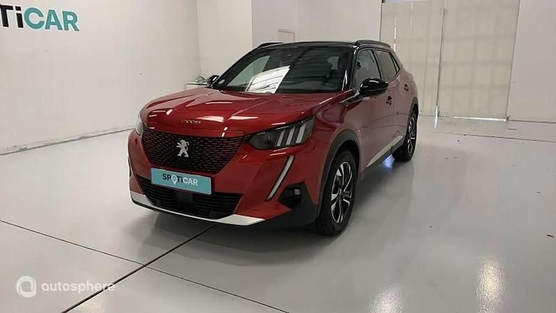 Peinture vernis rouge elixir Utilisé 2022 Peugeot e-2008 GT SUV | 19 299 € (Prix juste) - Image 1/4
