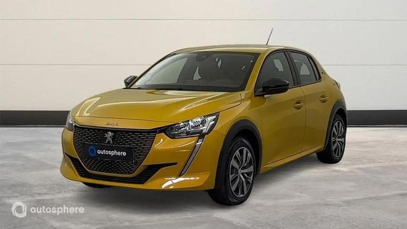 Jaune Utilisé 2023 Peugeot e-208 Active Citadine | 17 999 € (Prix juste) - Image 1/4