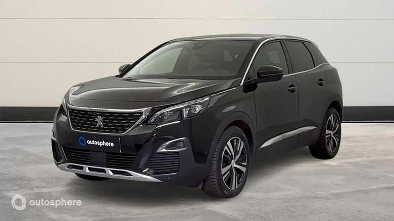 Noir Utilisé 2020 Peugeot 3008 GT-line SUV | 19 499 € (Prix juste) - Image 1/4