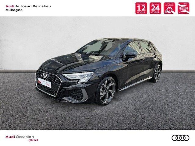 Noir mythe métallisé Utilisé 2023 Audi A3 S-Line Berline | 34 870 € (Prix juste) - Image 1/4