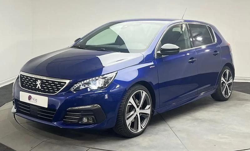 Bleu Utilisé 2019 Peugeot 308 GT-line Berline | 13 990 € (Prix juste) - Image 1/4