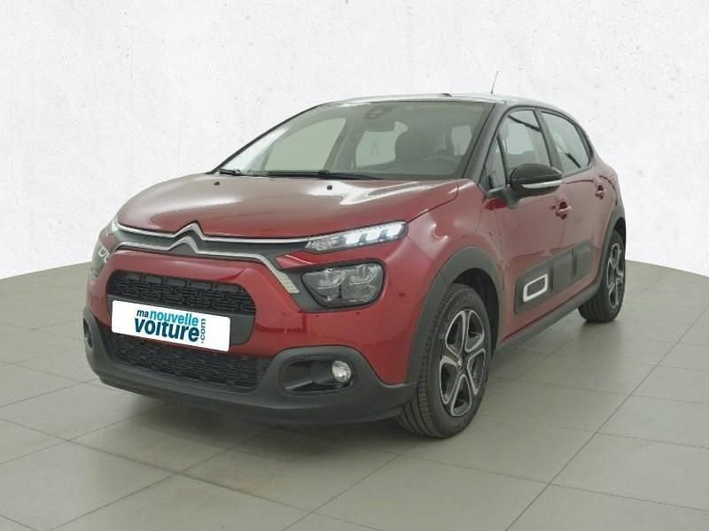 Rouge Utilisé 2021 Citroën C3 PureTech Citadine | 10 290 € (Prix juste) - Image 1/4