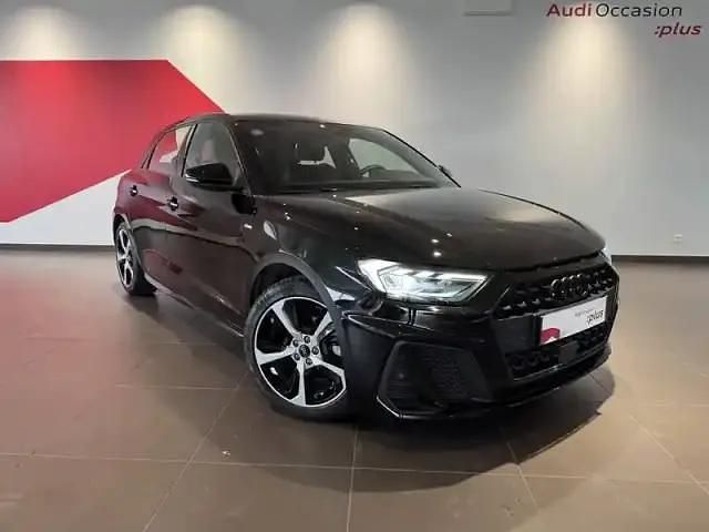 Noir mythe métallisé Occasion 2024 Audi A1 Sportback S-Line Citadine | 31 500 € (Prix assez cher) - Image 1/4