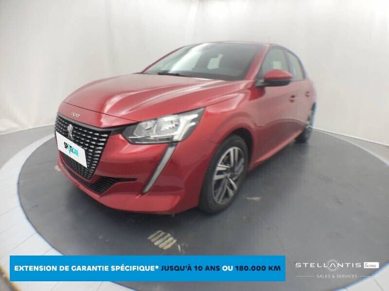 Rouge Utilisé 2019 Peugeot 208 Allure Citadine | 12 890 € (Prix juste) - Image 1/4
