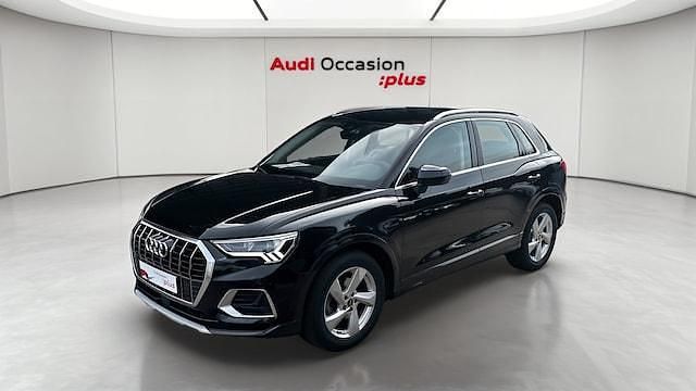 Noir mythic métallisé Occasion 2021 Audi Q3 Design SUV | 31 040 € (Prix juste) - Image 1/4