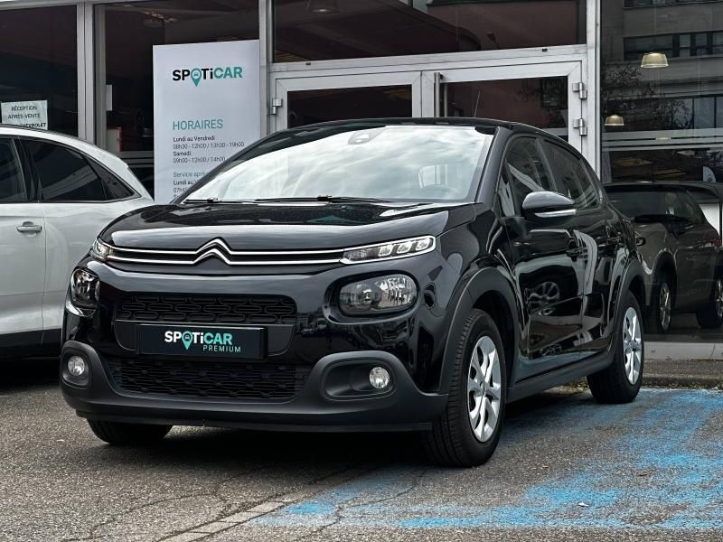 Noir Utilisé 2018 Citroën C3 Feel Citadine | 7 489 € (Bon prix) - Image 1/3
