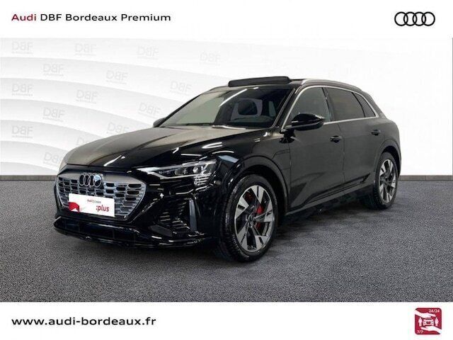 Noir mythe métallisé Utilisé 2024 Audi Q8 e-tron S-Line SUV | 65 990 € (Prix assez cher) - Image 1/4
