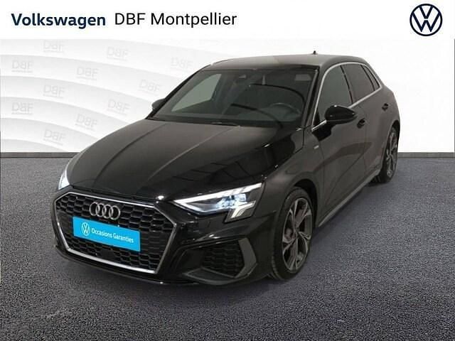 Noir mythe métallisé Utilisé 2022 Audi A3 S-Line | 29 480 € (Prix juste) - Image 1/4