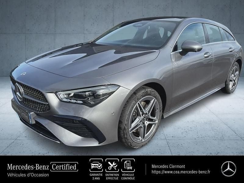 Occasion Mercedes CLA250e Shooting Brake AMG line 163 ch (119 kW) 2025 Gris montagne métallisé Break