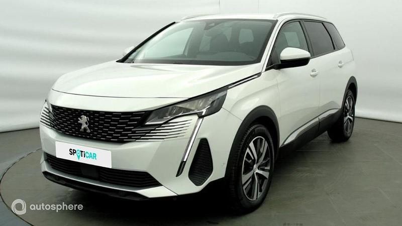 Blanc Utilisé 2021 Peugeot 5008 Allure Monospace | 21 988 € (Prix juste) - Image 1/4