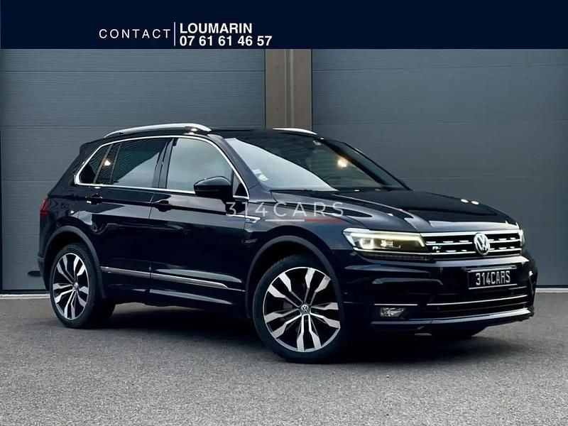 Noir Occasion 2018 VW Tiguan R-line SUV | 21 490 € (Bon prix) - Image 1/4