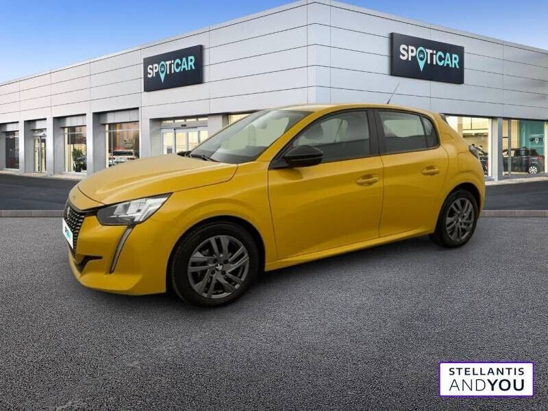 Jaune Utilisé 2022 Peugeot 208 Active Citadine | 10 990 € (Bon prix) - Image 1/4