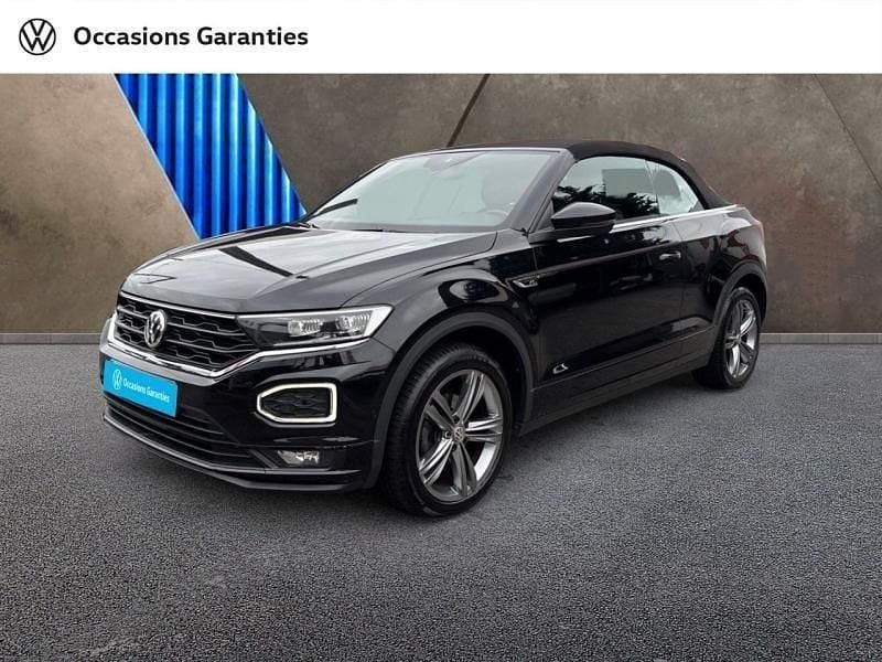 Noir intense nacrée, capote noire Utilisé 2021 VW T-Roc Cabriolet R-line Cabriolet | 24 990 € (Prix juste) - Image 1/4