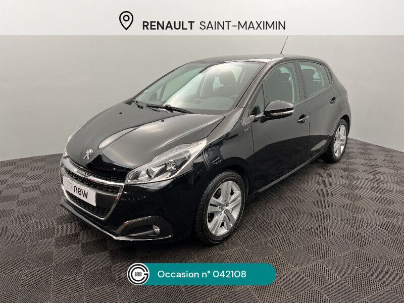 Noir Utilisé 2019 Peugeot 208 Signature Sky Citadine | 10 490 € (Prix assez cher) - Image 1/4