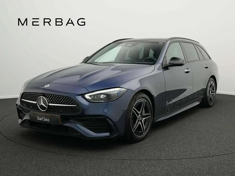 Bleu Utilisé 2024 Mercedes C220 AMG line Break | 53 323 € - Image 1/4