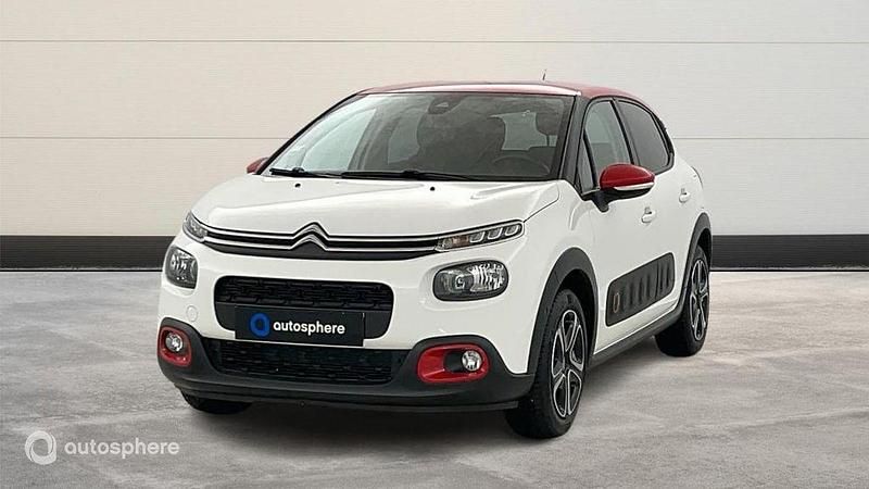 Blanc Utilisé 2018 Citroën C3 Feel Citadine | 8 999 € (Prix assez cher) - Image 1/4