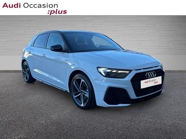 Occasion Audi A1 Sportback S-line plus 116 ch (85 kW) 2025 Blanc glacier métallisé noir mythe métallisé Citadine