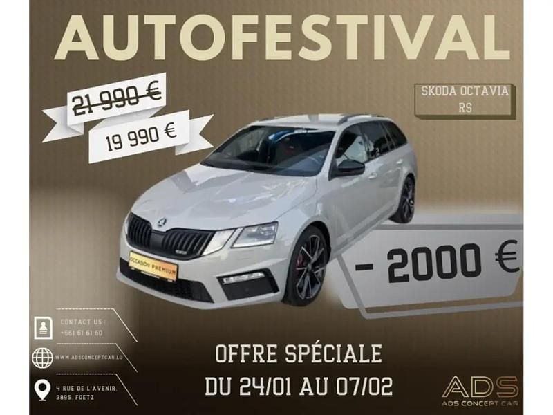 Occasion Skoda Octavia RS 245 ch (180 kW) 2018 Gris Berline