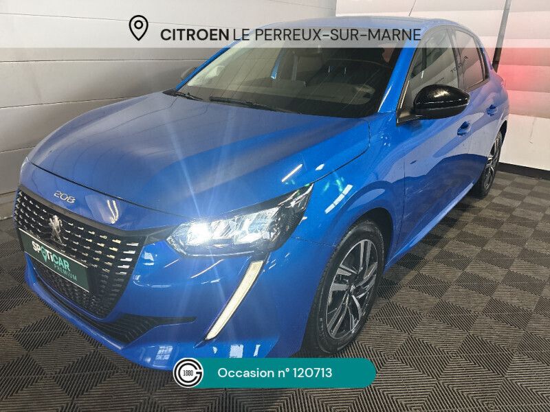 Bleu Utilisé 2023 Peugeot 208 Allure Citadine | 15 450 € (Prix juste) - Image 1/4