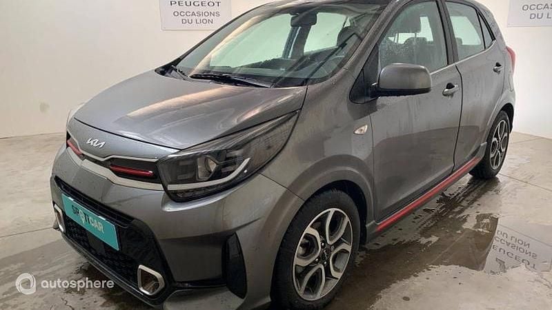 Gris Utilisé 2022 Kia Picanto GT-Line Citadine | 15 299 € (Prix juste) - Image 1/4