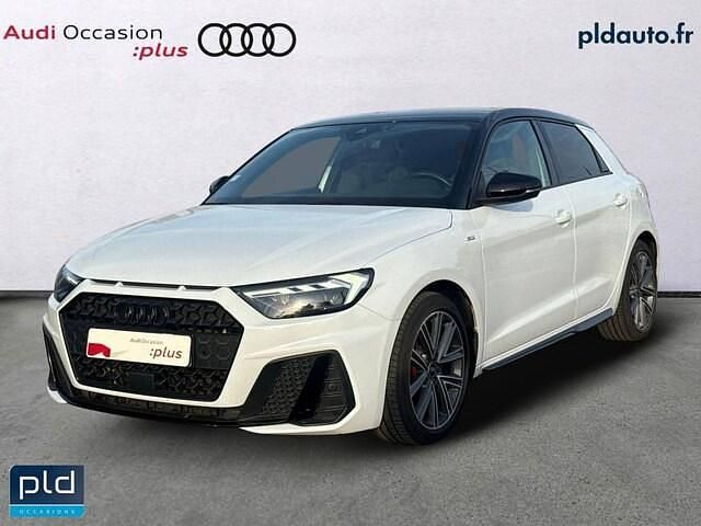 Blanc glacier métallisé Utilisé 2021 Audi A1 Sportback S-Line Citadine | 21 990 € (Prix assez cher) - Image 1/4