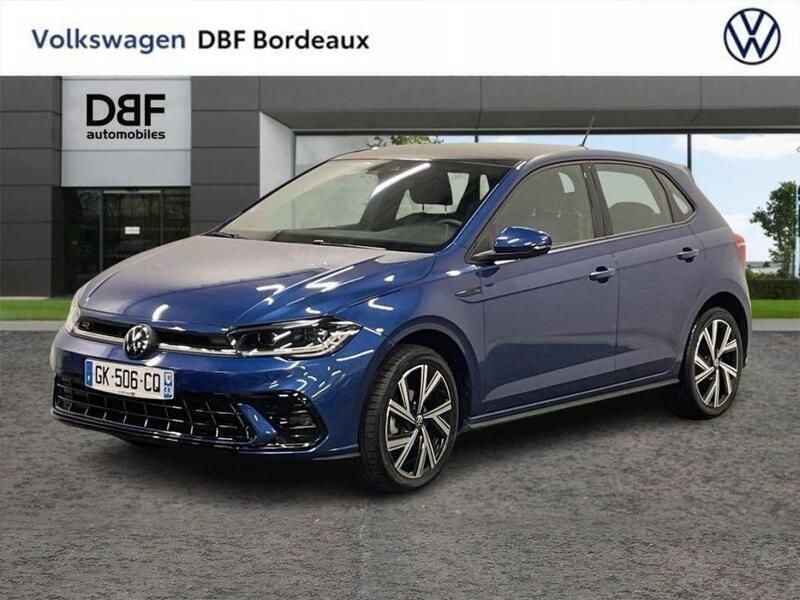 Bleu Utilisé 2022 VW Polo R-line Berline | 20 499 € (Prix assez cher) - Image 1/1