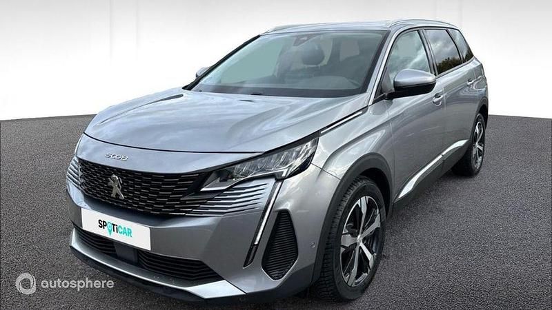 Gris Utilisé 2021 Peugeot 5008 Allure SUV | 16 990 € (Bon prix) - Image 1/4